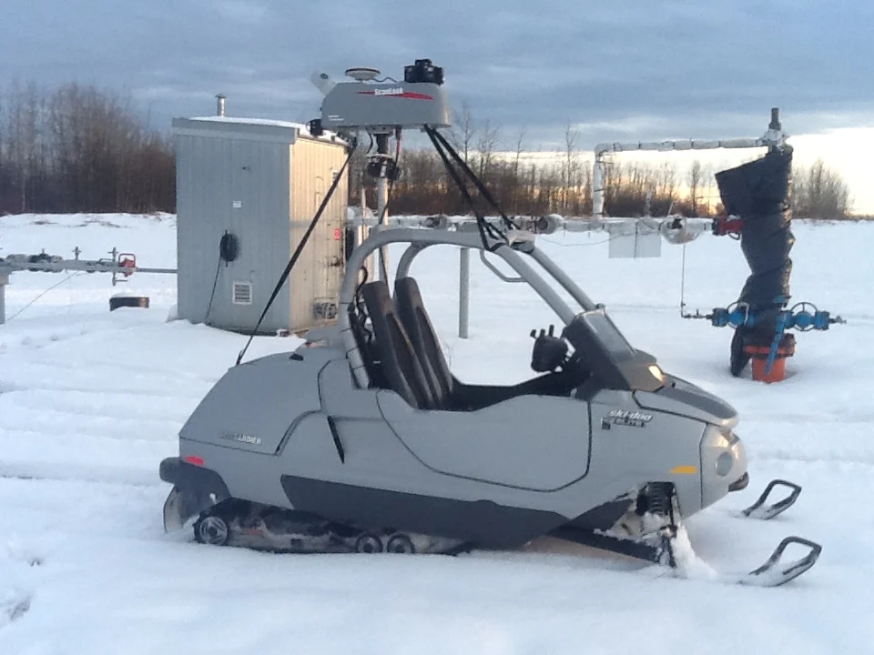 ScanLook mounted above a snowmobile