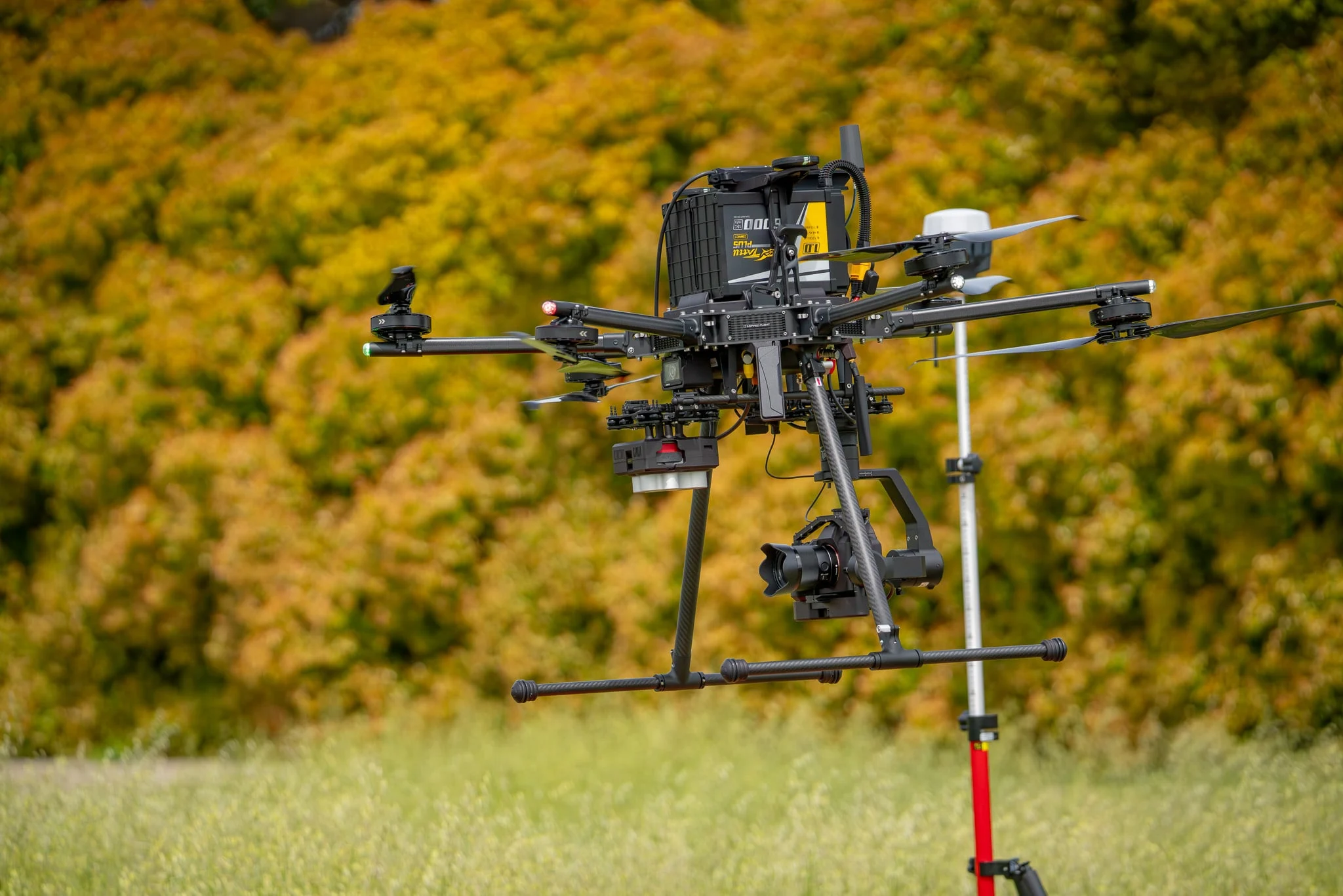 IF1200 flying with a professional sensor package
